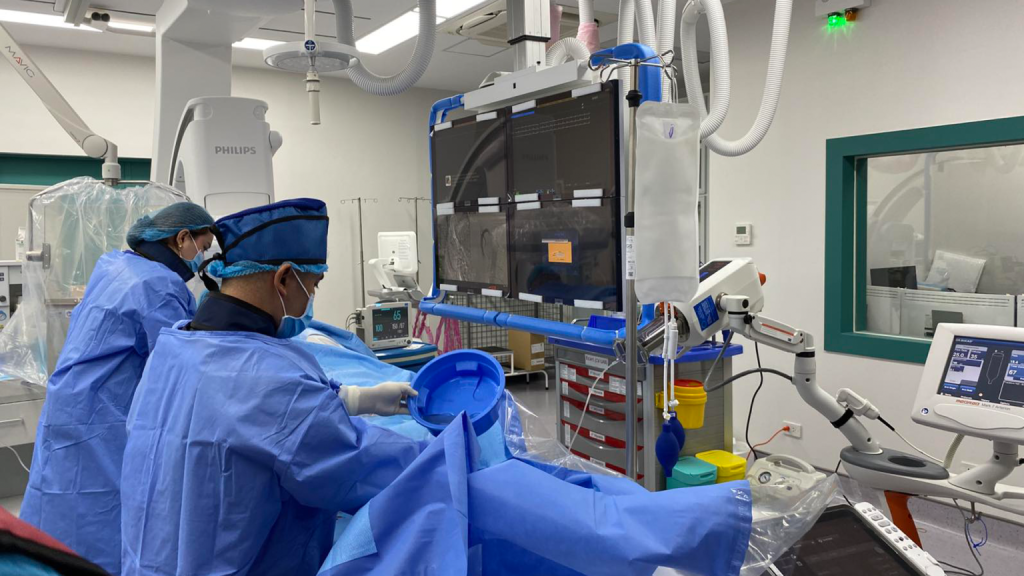 Doctors Performing Surgery at the Heart and Vascular Institute of Tarlac Medical Center