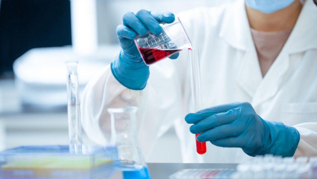 Clinical Chemistry and Immunology Laboratory at Tarlac Medical Center performing blood and chemistry tests